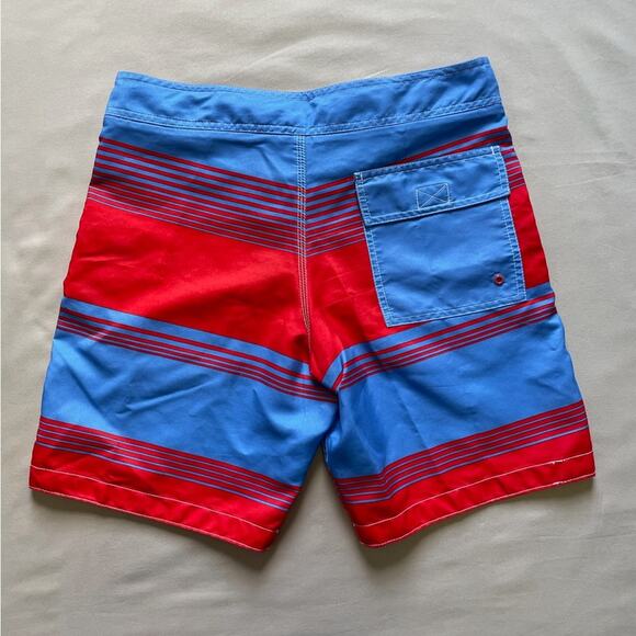 Gap Red and Blue Striped Men’s Board Shorts Size Medium - Picture 6 of 6